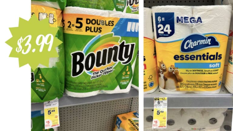 $3.99 Bounty Paper Towels & Charmin Bath Tissue at Walgreens