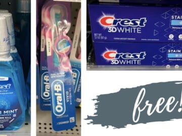 Get 4 FREE Oral-B & Crest Items at Walgreens!