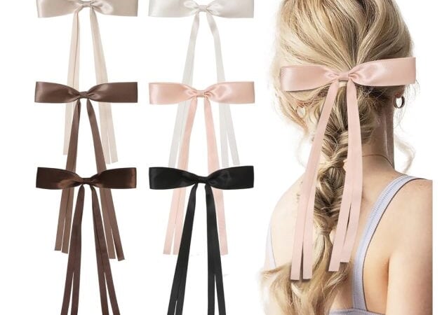 Bow Hair Clips (6 count) only $4.69!