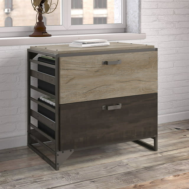 Bush Furniture Refinery Lateral File Cabinet for $95 + free shipping