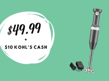 KitchenAid Cordless MultiSpeed Hand Blender $49.99 + $10 Kohl’s Cash
