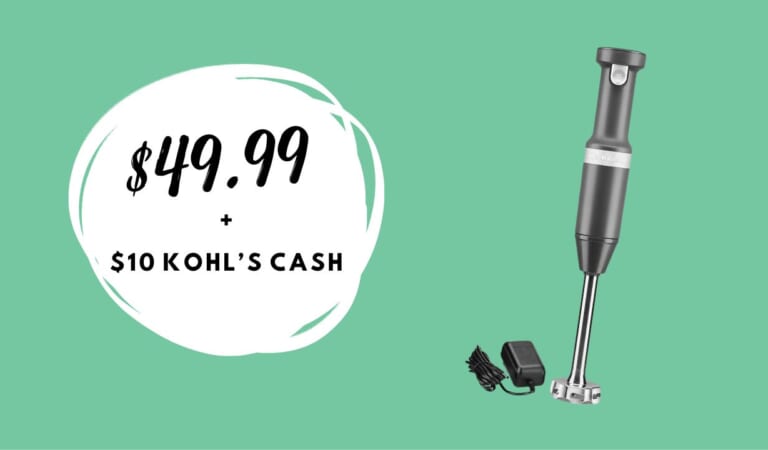 KitchenAid Cordless MultiSpeed Hand Blender $49.99 + $10 Kohl’s Cash