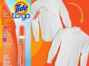 Tide Stain Remover To Go Pen as low as $2.23 After Coupon (Reg. $5) + Free Shipping – Instant Spot Remover for Clothes