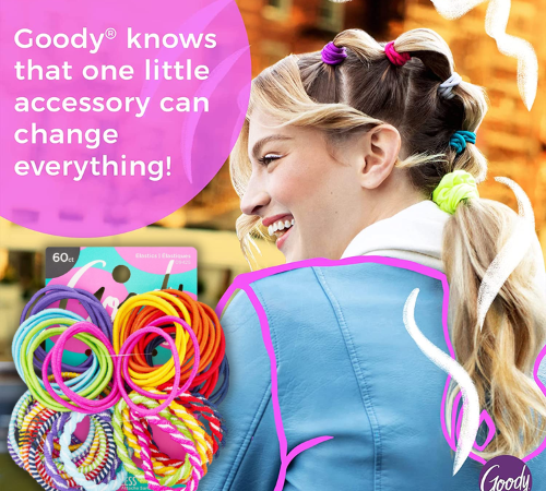 Goody 60-Count Ouchless Elastic Hair Ties as low as $3.35 EACH Set when you buy 4 (Reg. $5) + Free Shipping – 6¢/Hair Tie