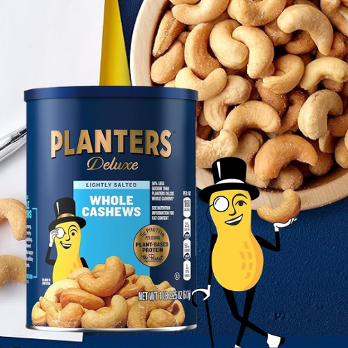 Planters Lightly Salted Deluxe Whole Cashews, 1.14 Pound Canister as low as $7.55/Canister when you buy 4 (Reg. $9.44) + Free Shipping