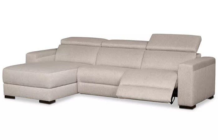 Nevio 3-Piece Fabric Sectional Sofa with Chaise for $1,257 w/ + $195 s&h