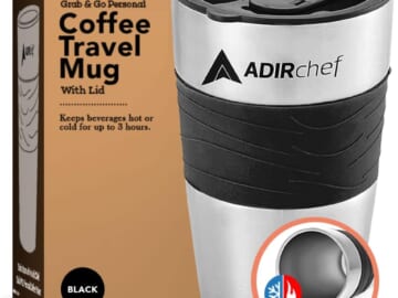 Adirchef 15-oz. Travel Coffee Mug for $7 + free shipping