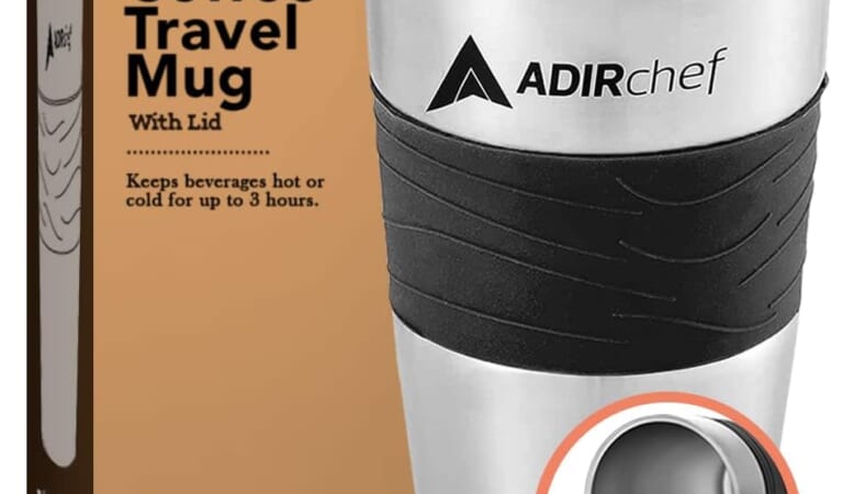 Adirchef 15-oz. Travel Coffee Mug for $7 + free shipping