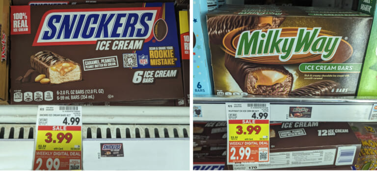 Snickers or Milky Way Ice Cream Bars Just $2.99 At Kroger