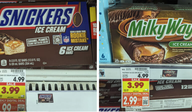 Snickers or Milky Way Ice Cream Bars Just $2.99 At Kroger