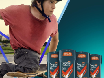 Degree Men 4-Pack 72-Hour Adventure Antiperspirant Deodorant as low as $7.79 After Coupon (Reg. $19.73) + Free Shipping – $1.95/2.7 Oz Stick