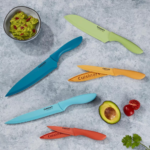 Cuisinart 10-Piece Seaside Ceramic-Coated Knife Set $14 (Reg. $40)