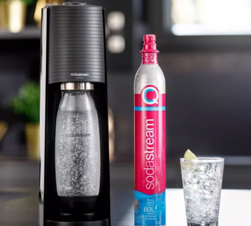 SodaStream Terra Sparkling Water Maker with CO2 and Carbonating Bottle $69.99 Shipped Free (Reg. $100) – 3 Colors