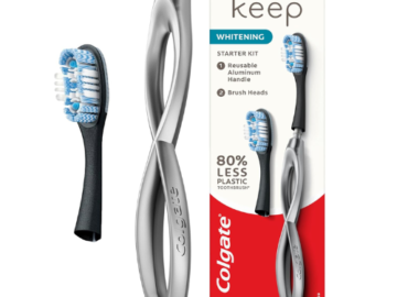 Colgate Keep Manual Toothbrush Whitening Starter Kit as low as $2.67 After Coupon (Reg. $10.49) + Free Shipping – Includes Reusable Handle & 2 Brush Heads