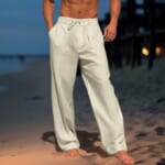 Men's Linen Pants for $9 + $5 s&h