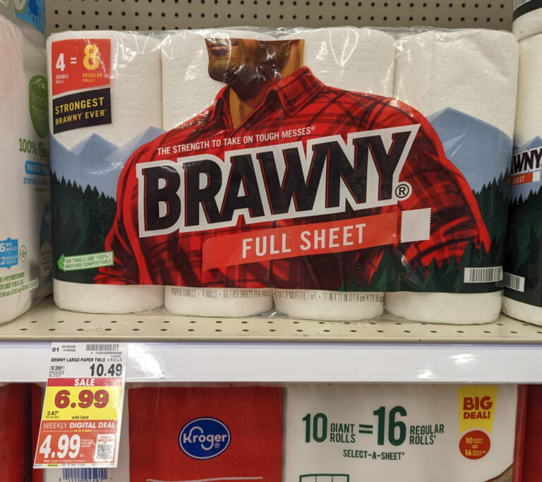 Brawny Paper Towels As Low As $4.99 At Kroger