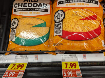 Big Bags Or Blocks Of Kroger Cheese Just $5.99