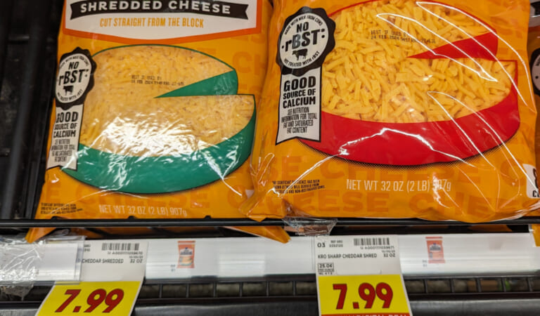 Big Bags Or Blocks Of Kroger Cheese Just $5.99