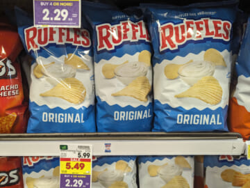 Ruffles Potato Chips As Low As $1.54 At Kroger (Regular Price $5.99)