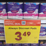 Always Discreet Pads & Liners As Low As $3.49 At Kroger