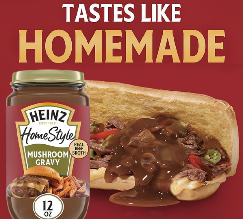 Heinz Homestyle Mushroom Gravy, 12 Oz as low as $1.28 Shipped Free (Reg. $2.50)