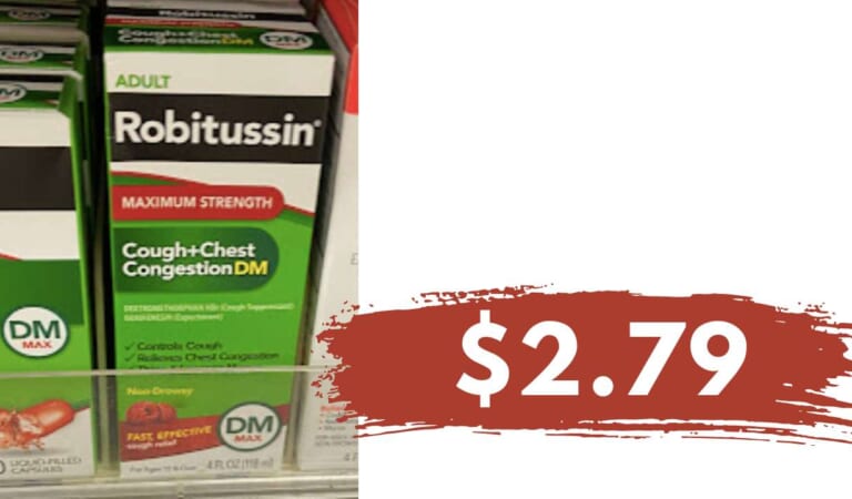 $2.79 Robitussin Cough Medicine at the Publix Extra Savings Event