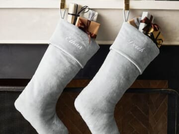 Pottery Barn Classic Velvet Stockings