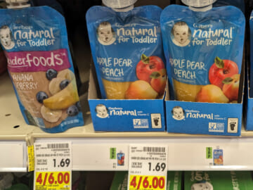 Gerber Nautral Baby Food As Low As $1.25 Per Pouch At Kroger