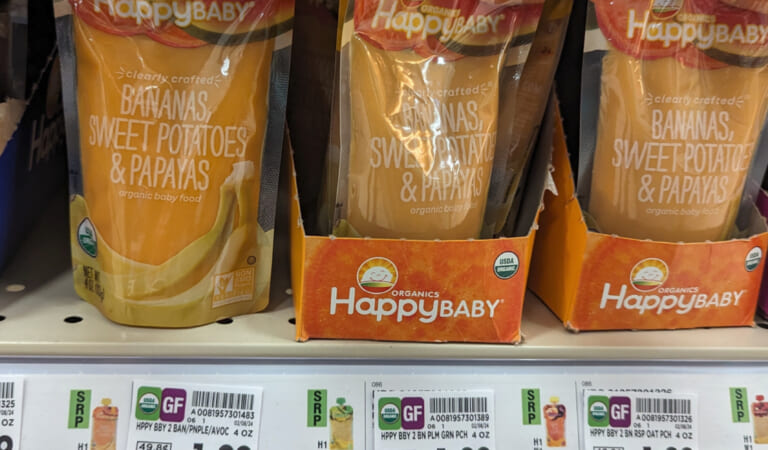 Happy Baby Organics Cleary Crafted Pouches Just $1.50 Each At Kroger