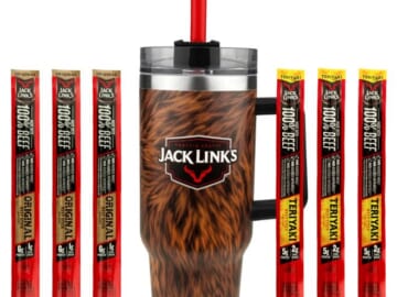 Jack Link's Furry Sasquatch Tumbler w/ 6-Pack Beef Sticks for $22 + free shipping w/ $50