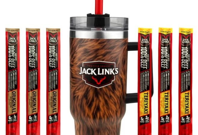 Jack Link's Furry Sasquatch Tumbler w/ 6-Pack Beef Sticks for $22 + free shipping w/ $50