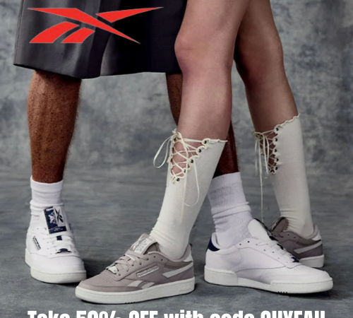 Reebok: Take 50% off with code OHYEAH through 2/23!