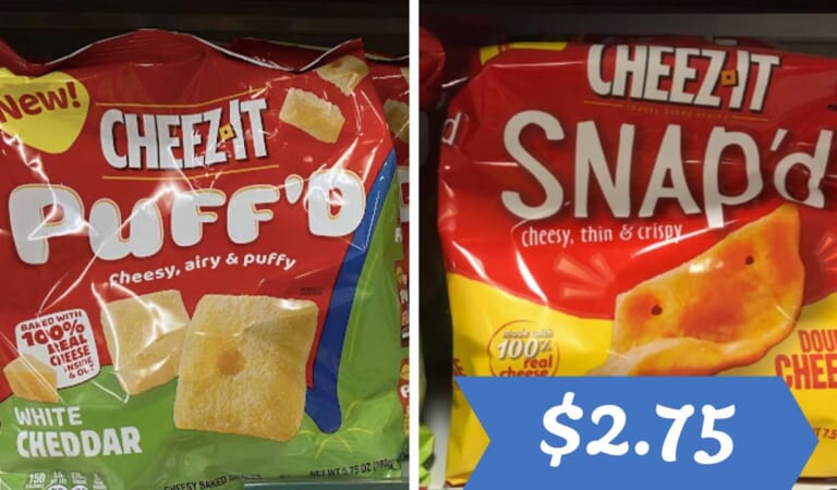 $2.75 Cheez-It Puff’d & Snap’d Snacks at Publix