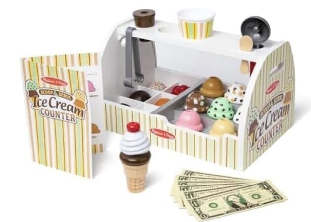 Melissa & Doug Wooden Scoop and Serve Ice Cream Counter only $23.99, plus more!