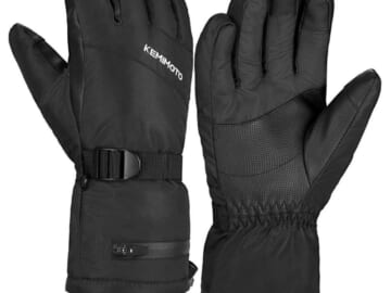 Kemimoto Touchscreen Ski Gloves for $9.93 in cart + free shipping