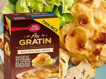 Betty Crocker Au Gratin Potatoes, Made with Real Cheese, Twin Pack, 8.8 oz as low as $2.28 Shipped Free (Reg. $3) – $1.14/Pouch