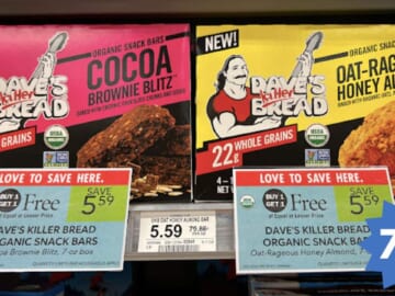 79¢ Dave’s Killer Bread Snack Bars (reg. $5.59)