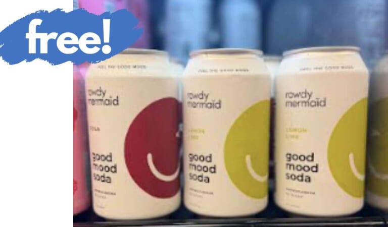 Rowdy Mermaid Good Mood Soda FREE + $2.49 Money Maker!