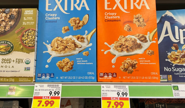 Save On Kelloggs Extra Granola Cereal at Kroger as Low as 3.99 Per Box