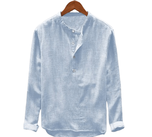 Men's Linen Half-Sleeve Shirt for $14 + free shipping