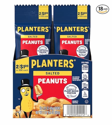 Planters Salted Peanuts 1.75 ounce (18 Pack)