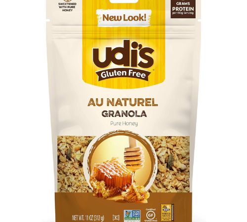 Udi’s Gluten Free Au Naturel Granola Pure Honey, 11 Oz as low as $2.81 Shipped Free (Reg. $4.64)