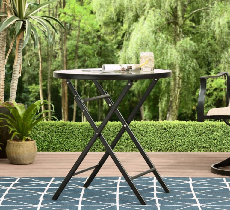 Mainstays Greyson 26" Round Bistro Folding Table for $10 + free shipping w/ $35