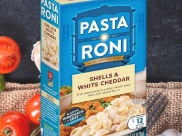 Pasta Roni 12-Pack Shells & White Cheddar Mix, 6.2 oz as low as $10.20 (Reg. $16.68) + Free Shipping – $0.85/Box