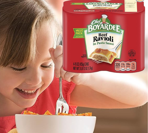 Chef Boyardee 4-Pack Beef Ravioli as low as $3.64 Shipped Free (Reg. $4.28) – 91¢/Can