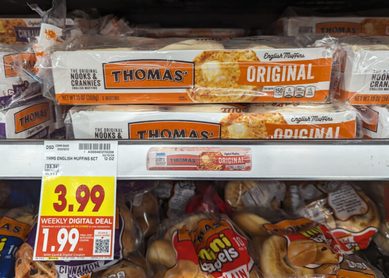 Thomas’ English Muffins Or Bagels Are Just $1.99 At Kroger