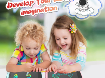 LCD Writing Tablet for Kids Doodle Board, 2 Pack with 2 Bag $5.59 After Coupon (Reg. $10) – $2.80 each