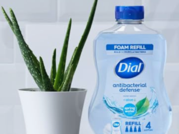 Dial 4-Pack Antibacterial Foaming Hand Wash Refill, Spring Water, 30 oz as low as $17.47 Shipped Free (Reg. $27) – $4.37/Bottle