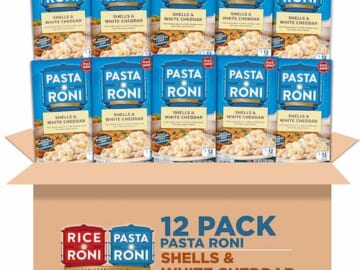 Pasta Roni Shells & White Cheddar Mix 6.2 Fl Oz (Pack of 12)