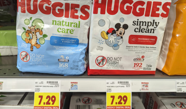 BIG Packs Of Huggies Wipes Just $4.87 At Kroger (Regular Price $7.29)